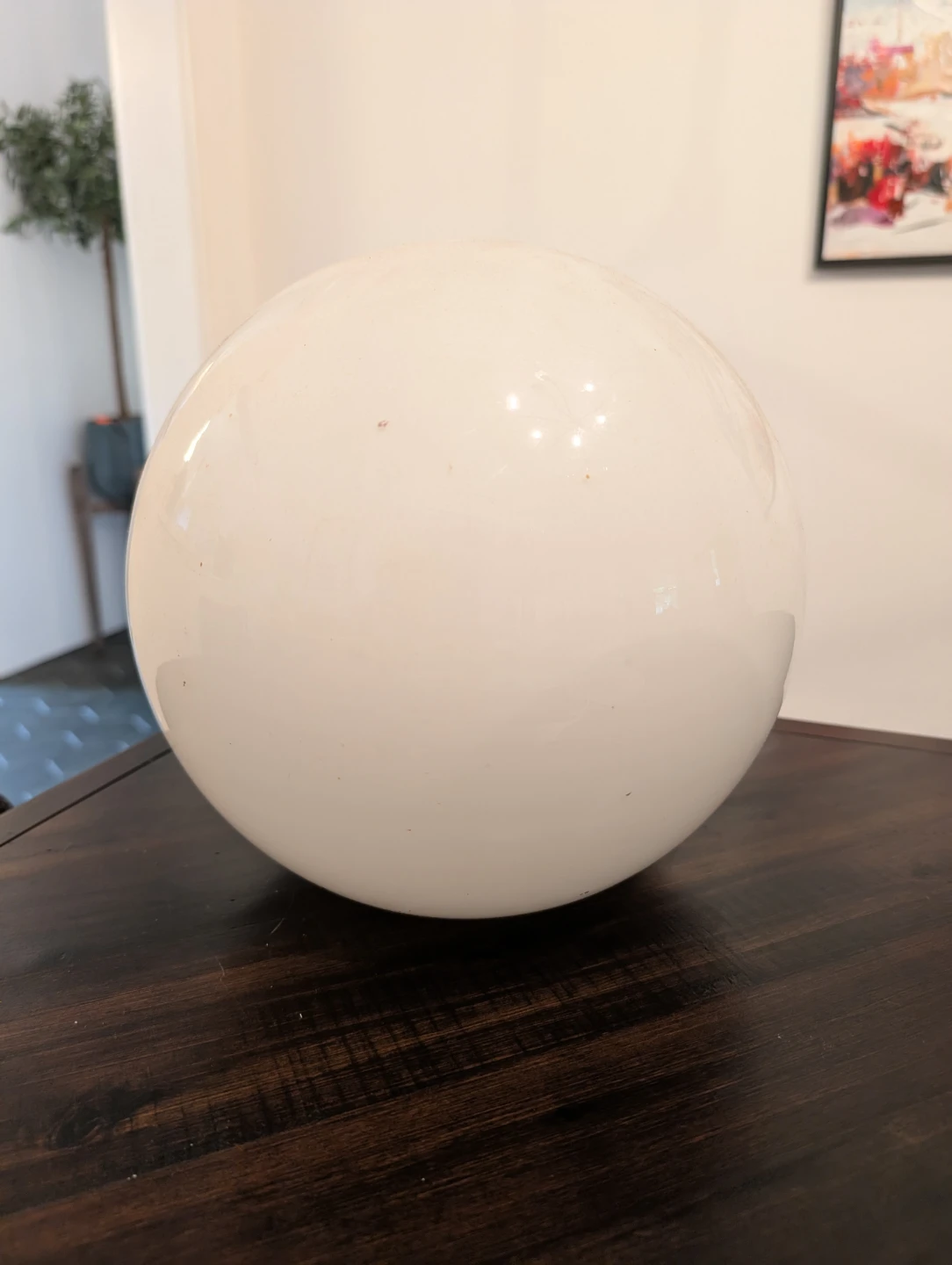 White Glass Globe Lamp Shade