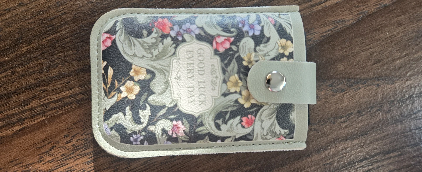 Good Luck Every Day Floral Card Holder