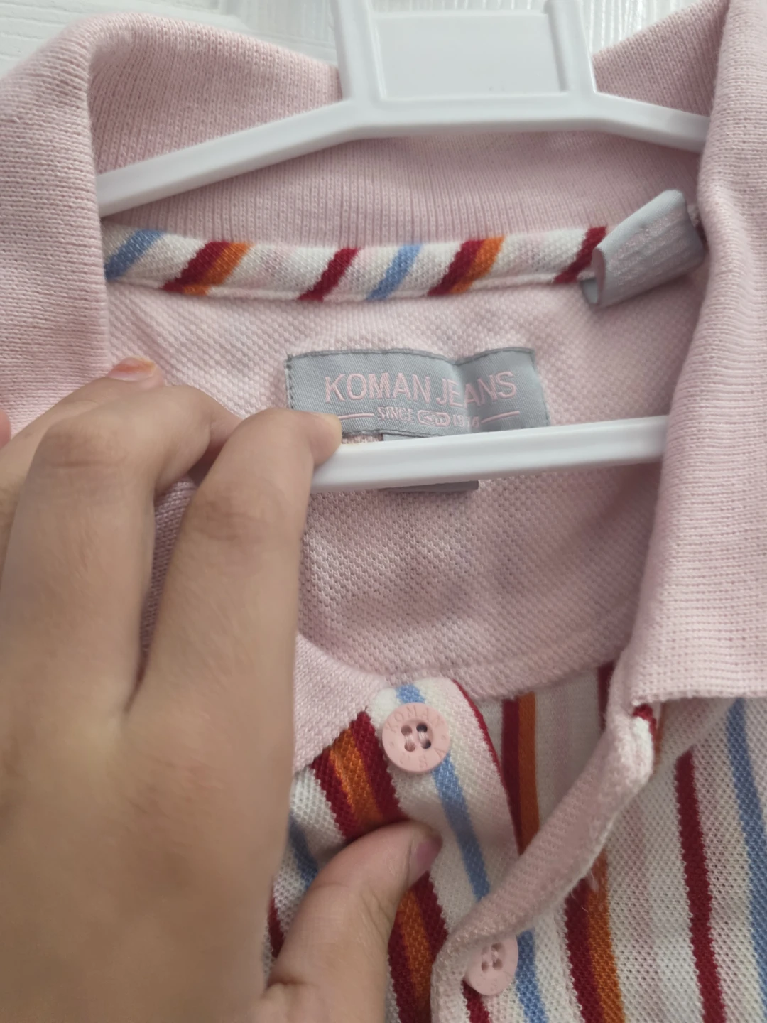 Koman Jeans Striped Polo Shirt - photo 4