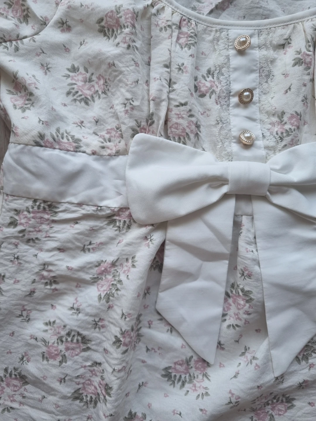 floral cottonl babydoll top - photo 2