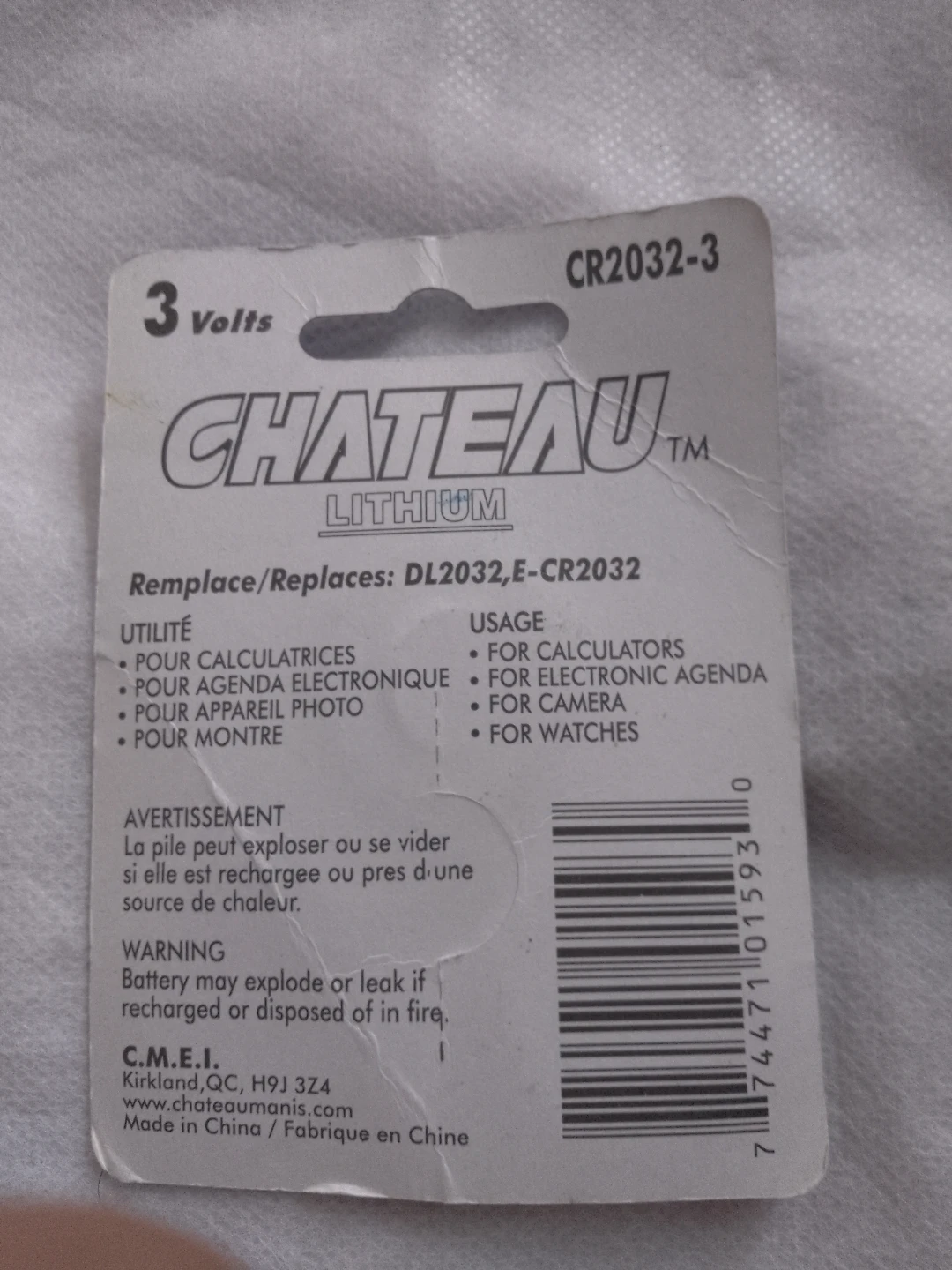 Chateau CR2032 Lithium Batteries 🏈 - photo 2