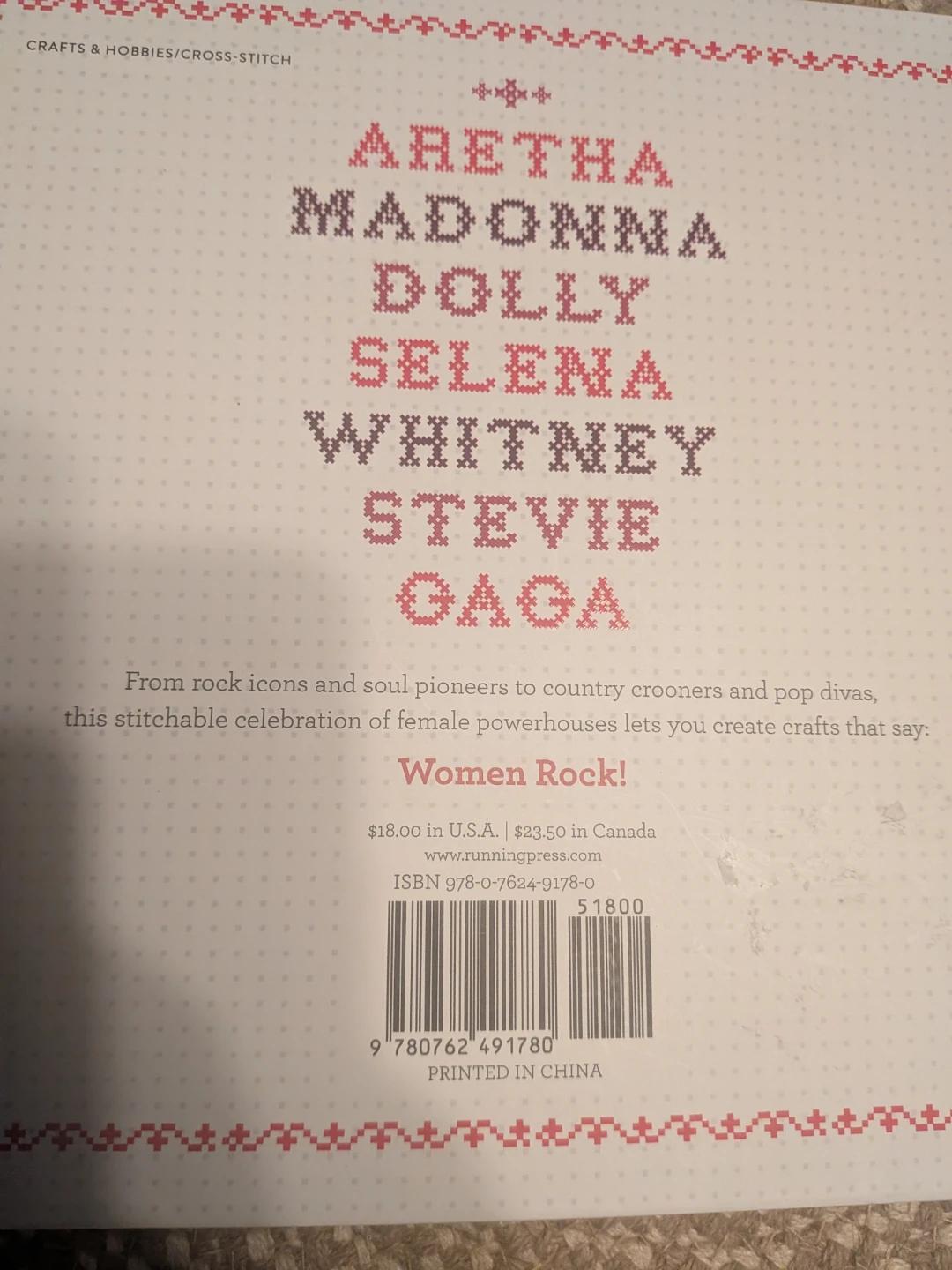 Women Who Rock Cross-Stitch Book - photo 2