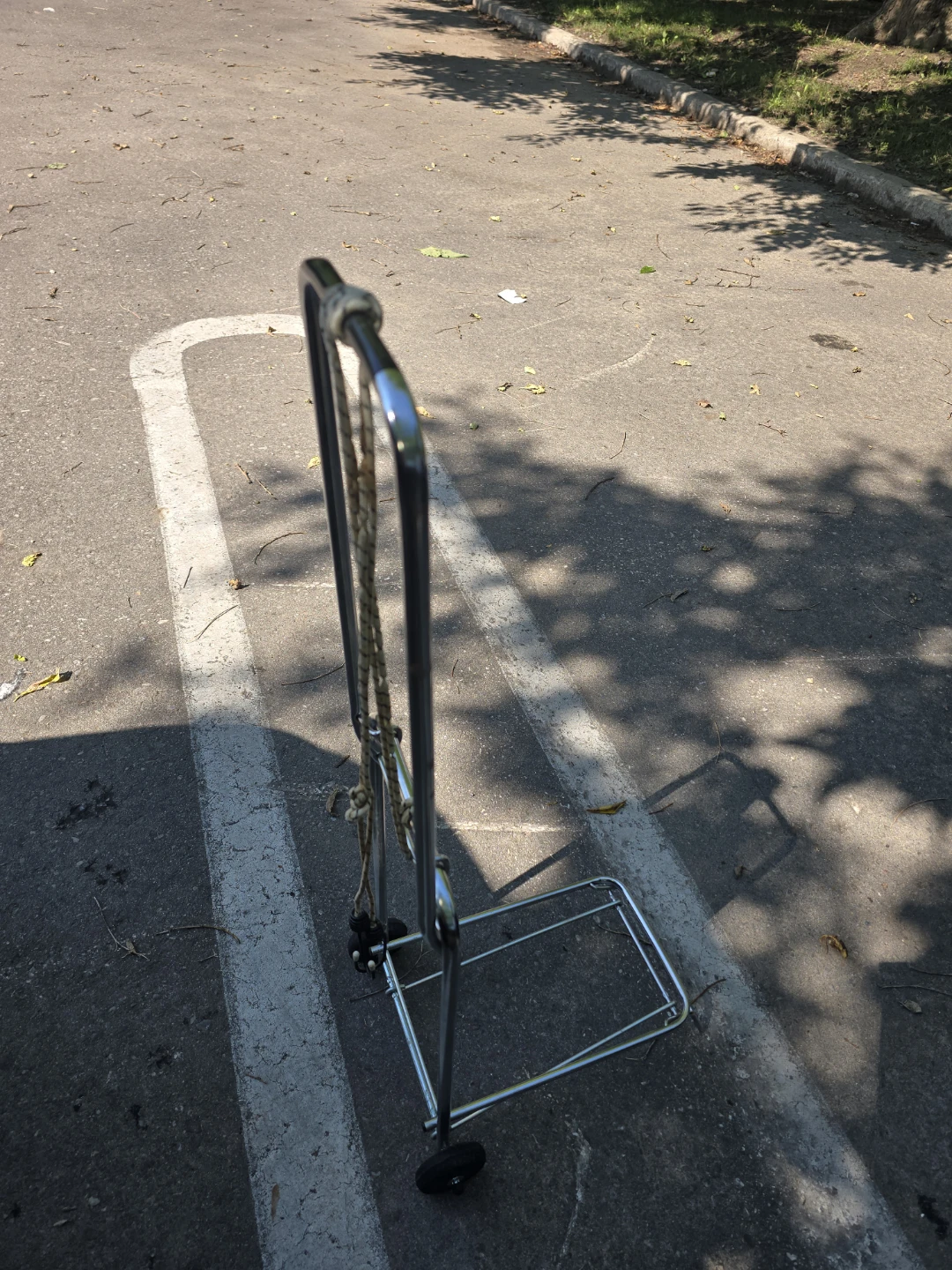 Collapsible Chrome Luggage Cart - photo 3