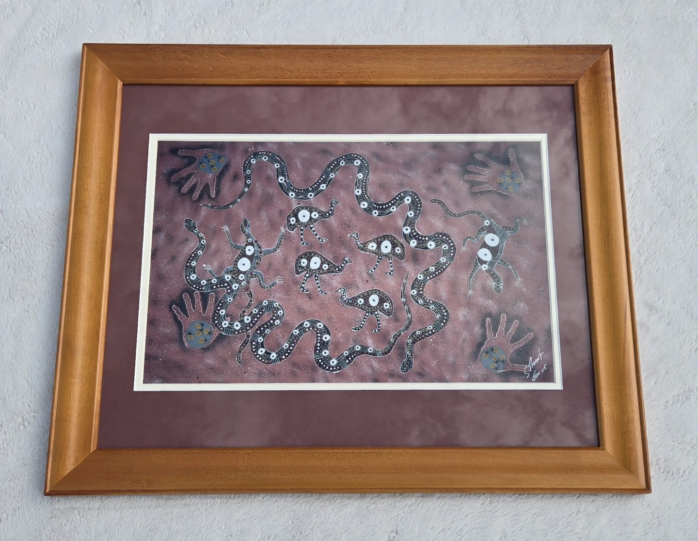 Unique Australian Signed Dot Painting - photo 2