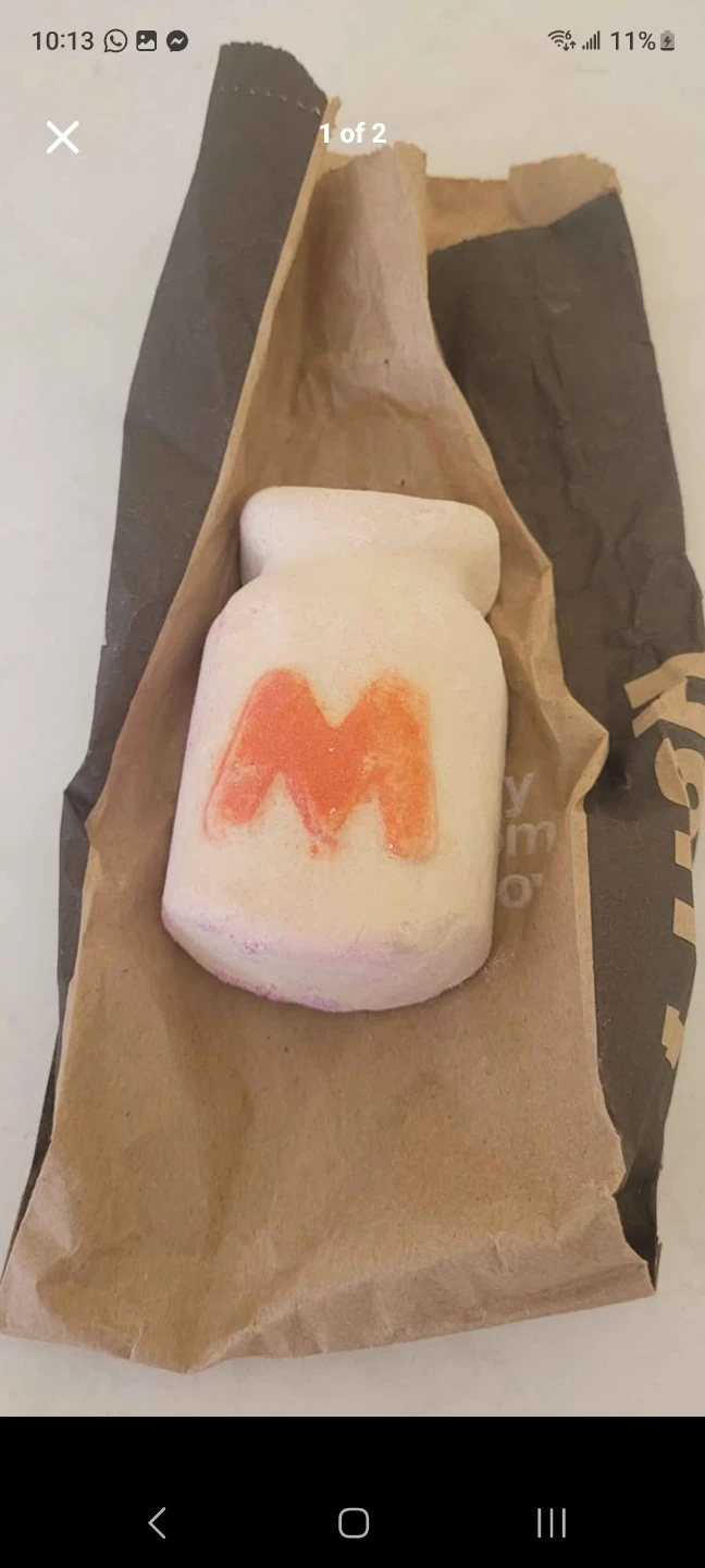 New Lush milk bottle bubble bar