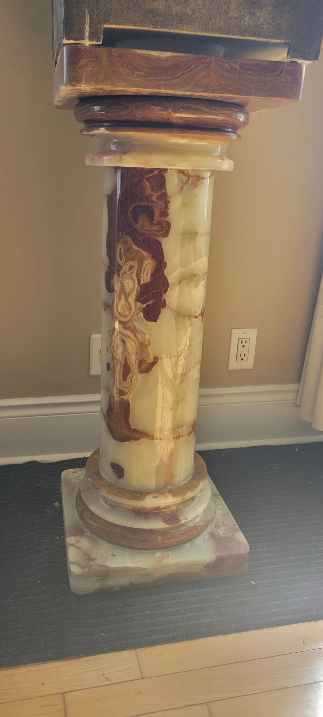 Marble pedestal