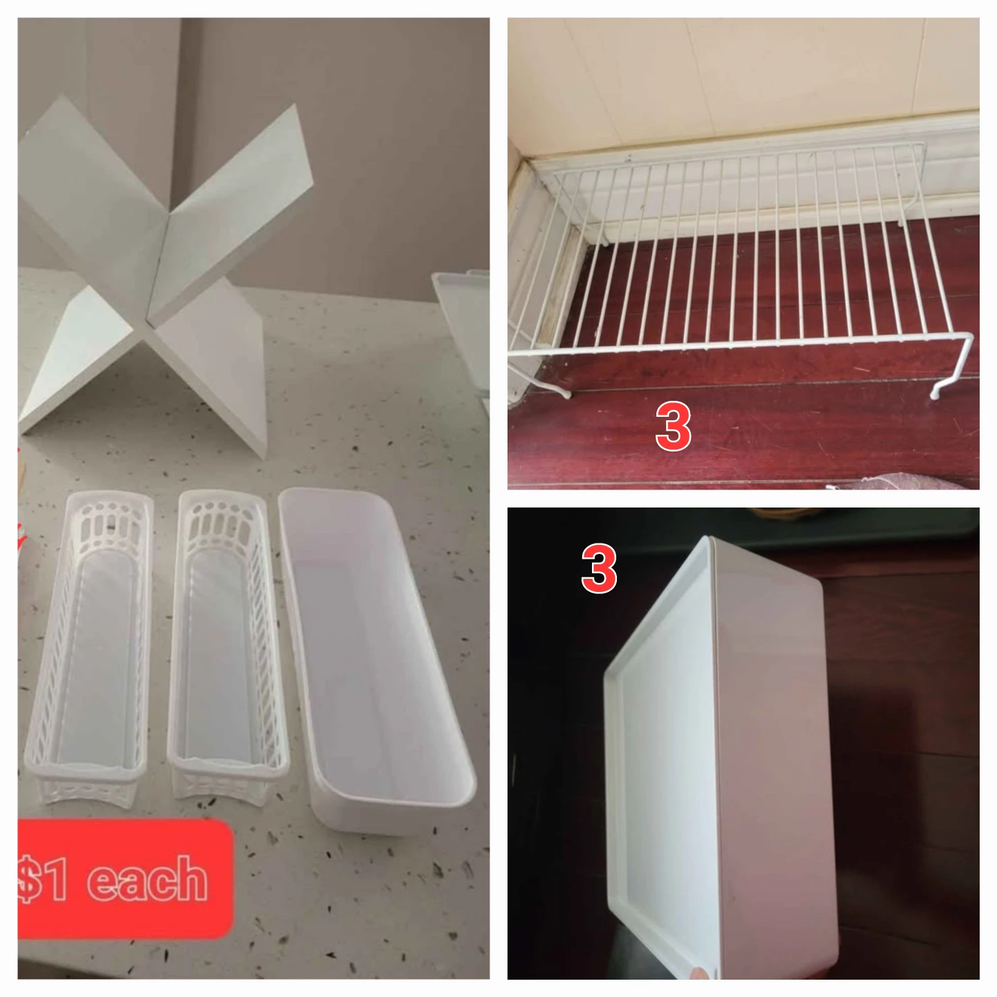 White Home Organization Bins and Shelving