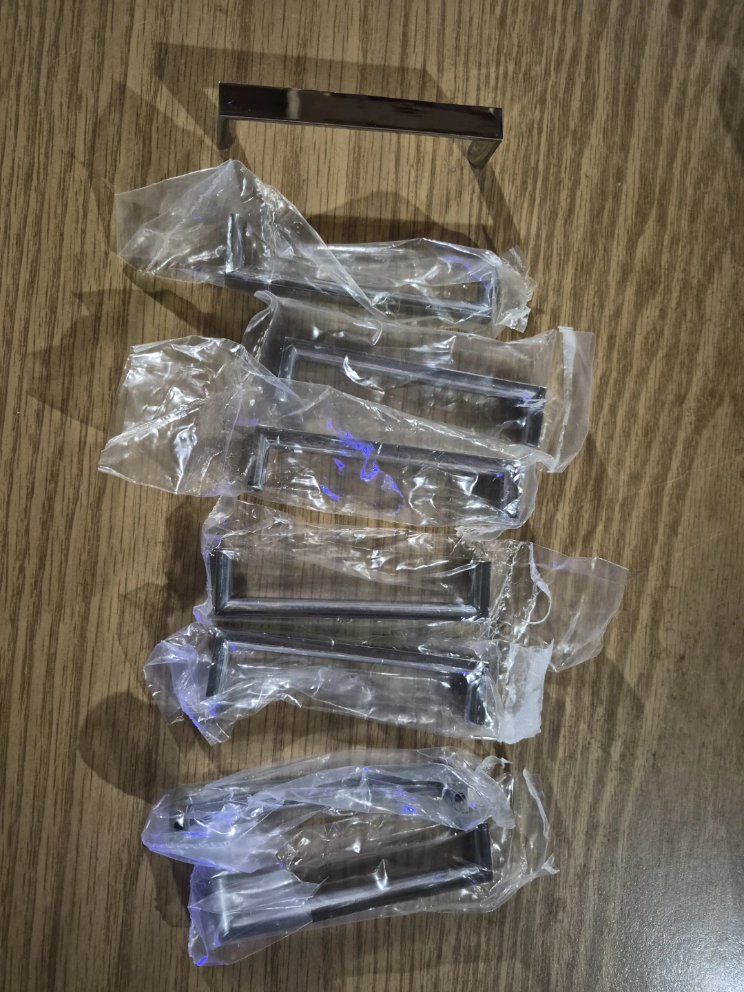 Set of 6 Chrome Cabinet Handles - photo 3