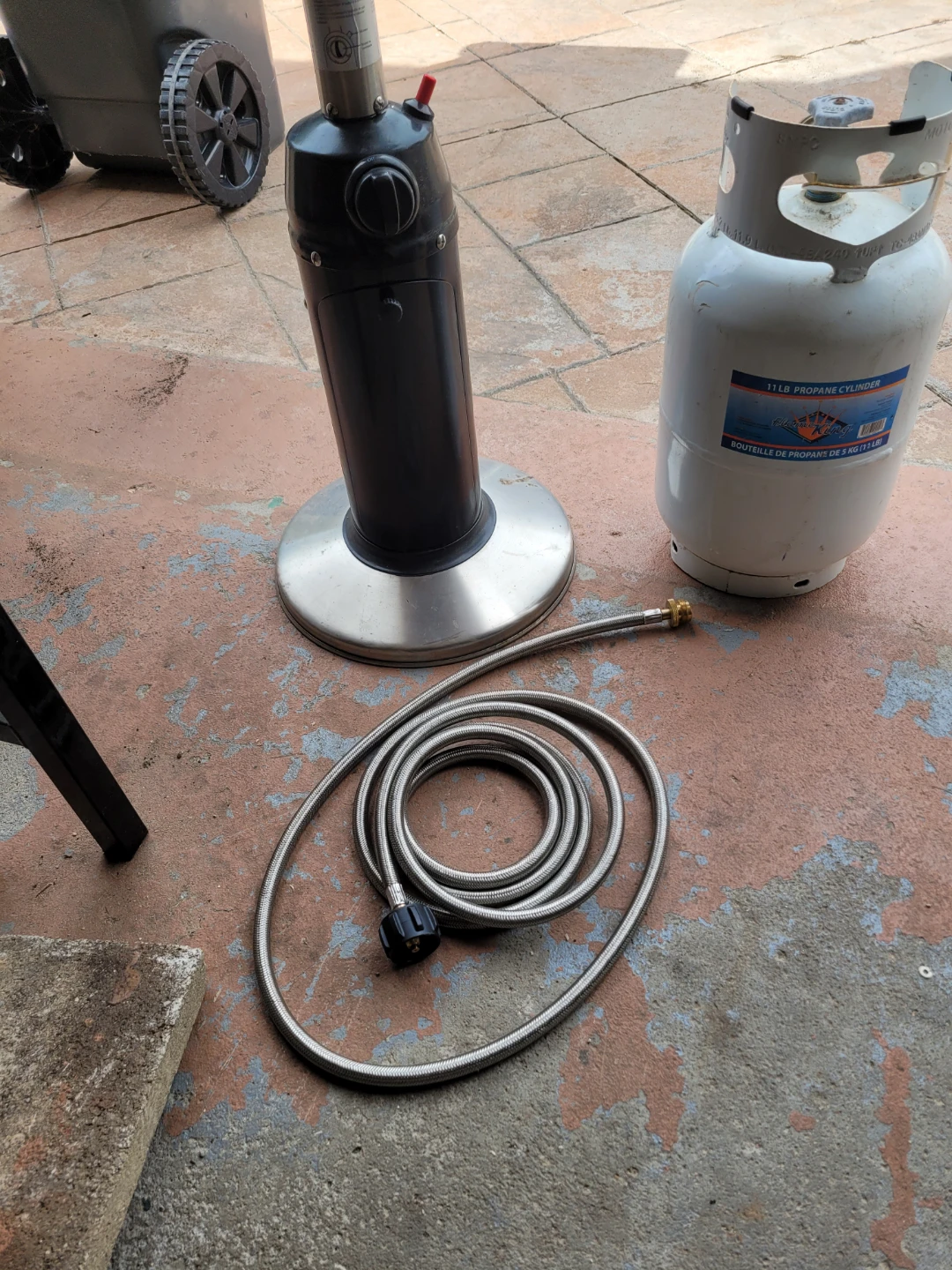Tabletop Patio Heater with 11lb Flame King Propane Cylinder - photo 2