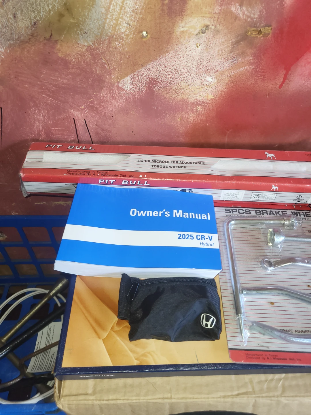 Assorted Automotive Tools and Storage Organizer