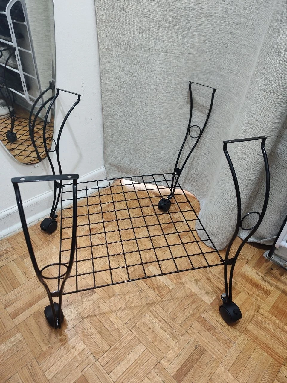 55" Large Rolling Bird Cage with Stand & Wheels - 20"x20" Flight - photo 4