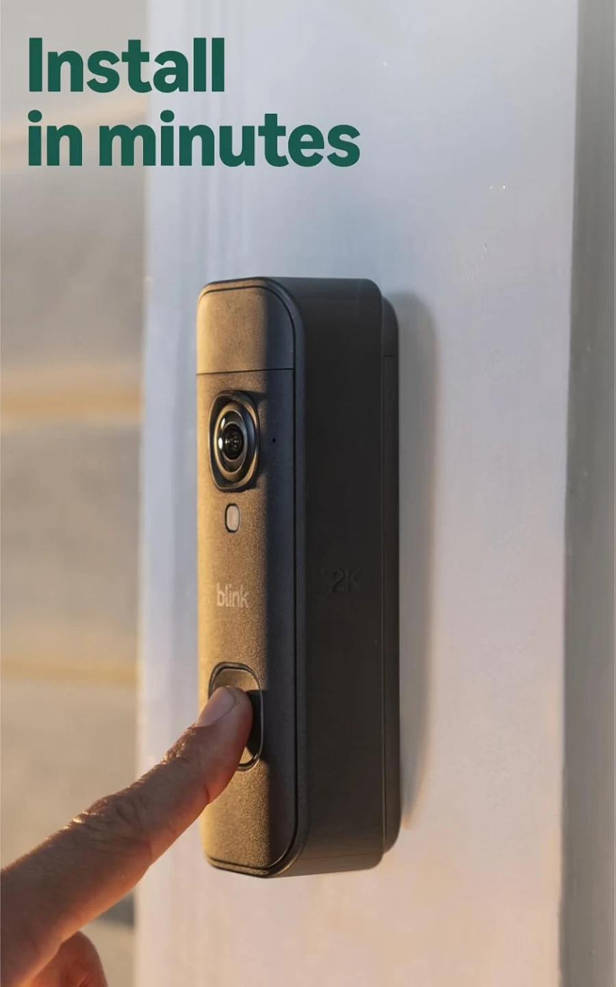 Blink Wireless Battery Doorbell 2K+ Add-On Enhanced Audio🏈 - photo 4