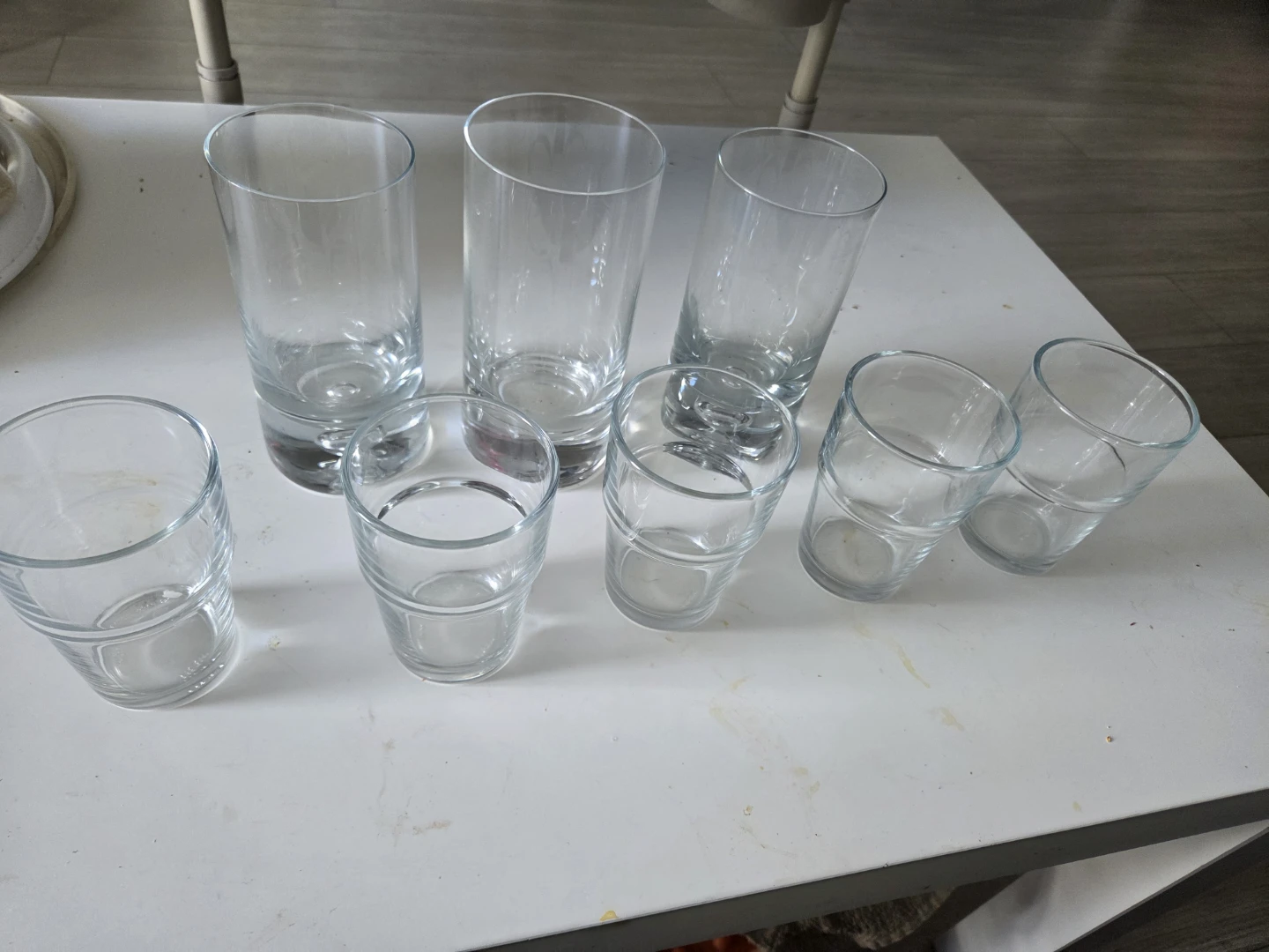 Set of 7 IKEA clear glass tumblers - photo 2