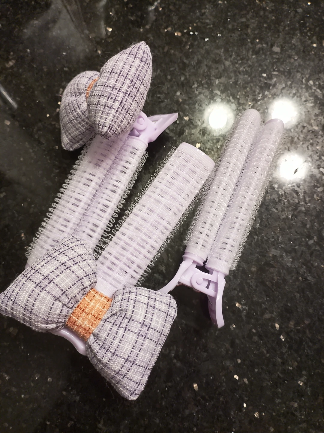 Assortment of 3 Velcro hair rollers