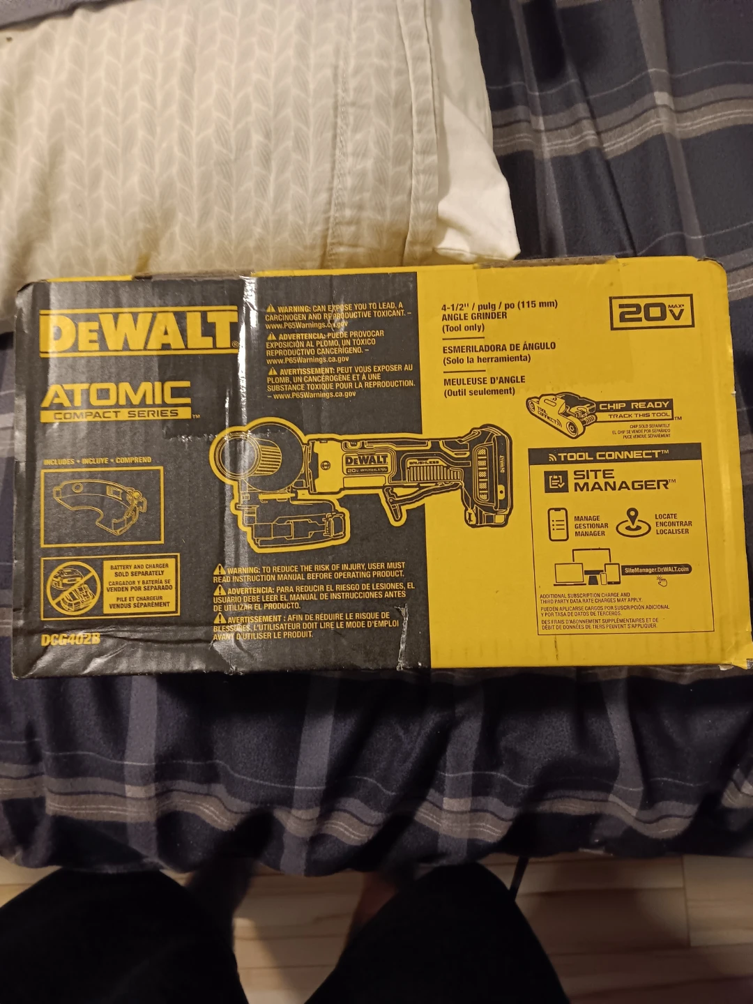 DeWalt Atomic 20V Max 4-1/2" Angle Grinder DCG402B