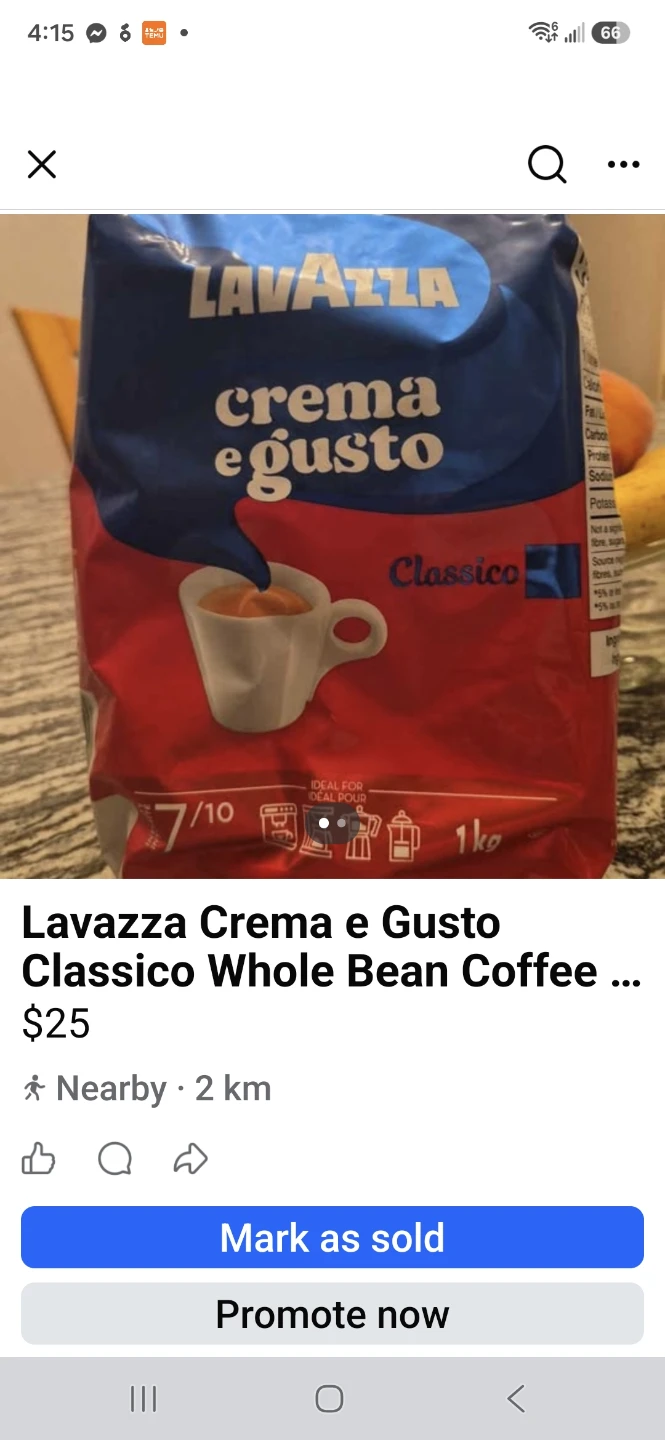 Lavazza Crema e Gusto Classico Coffee 1kg