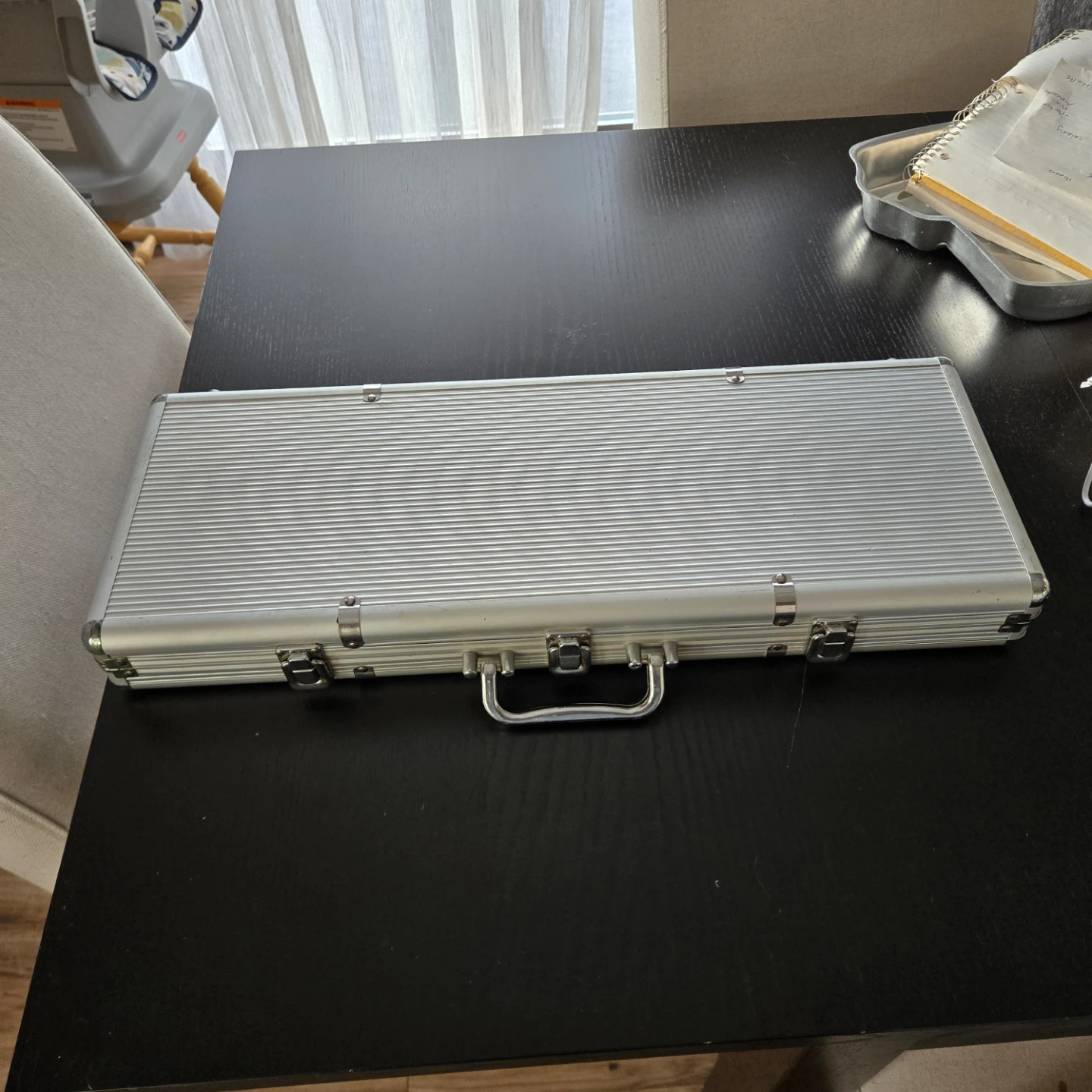Poker Chip Set in Silver Case