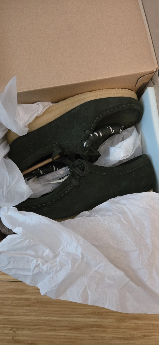 Brand new in box Clarks Originals Wallabee Shoes Forest Green - photo 2