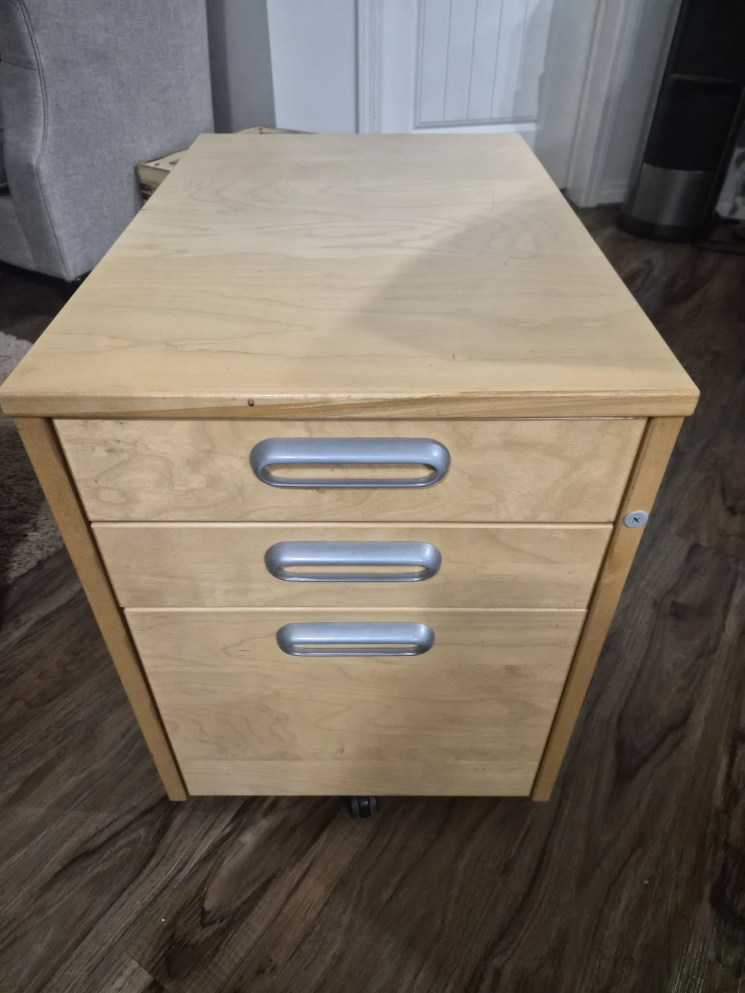 Three-Drawer Mobile Filing Cabinet