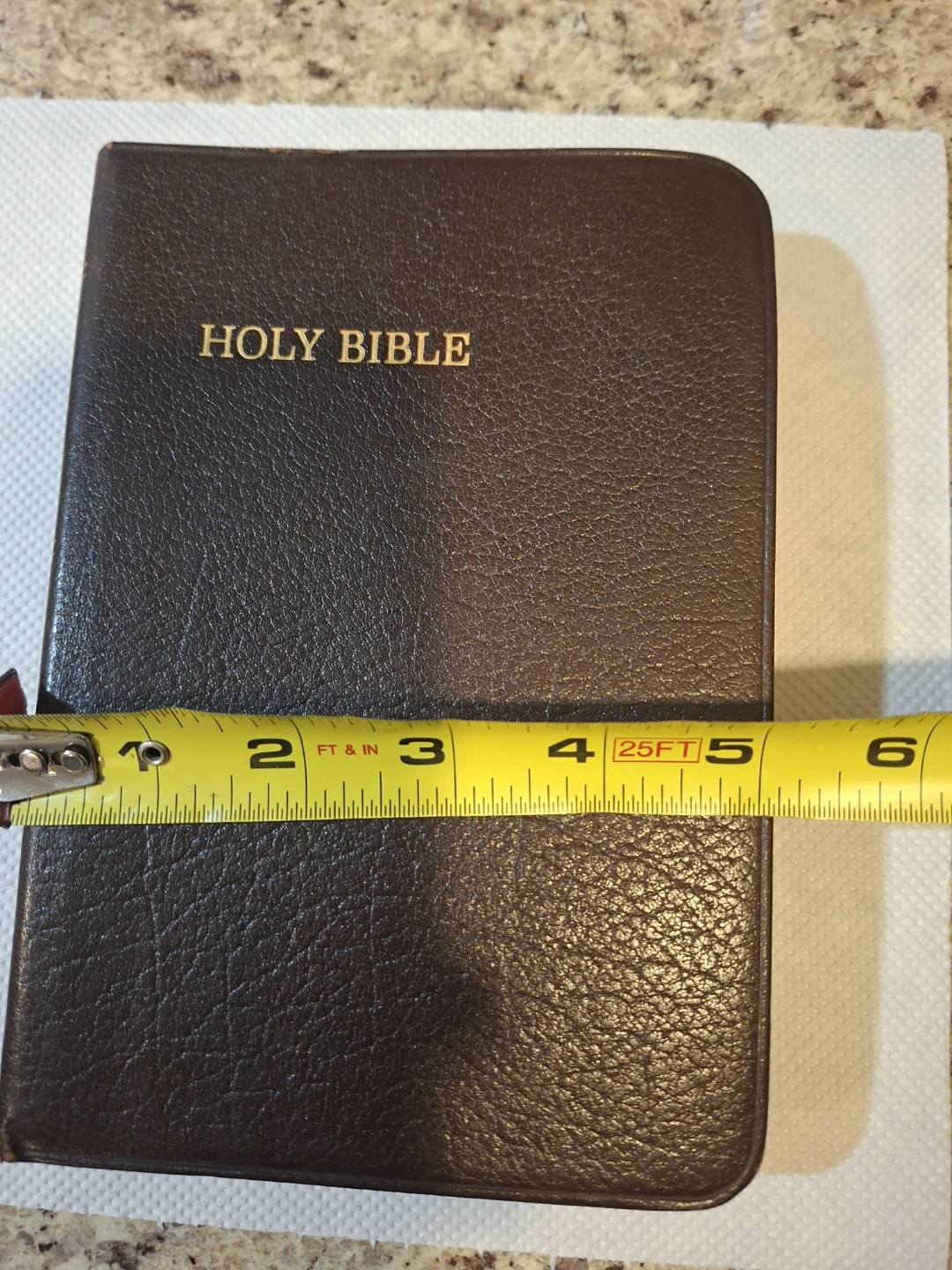Vintage Brown Leather Bibles: NASB & KJV - photo 2