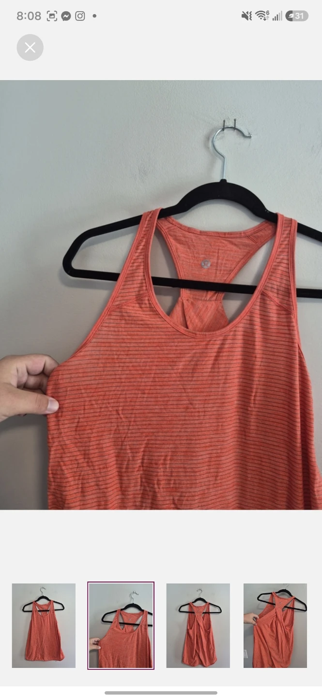 Lululemon striped tank top - photo 2