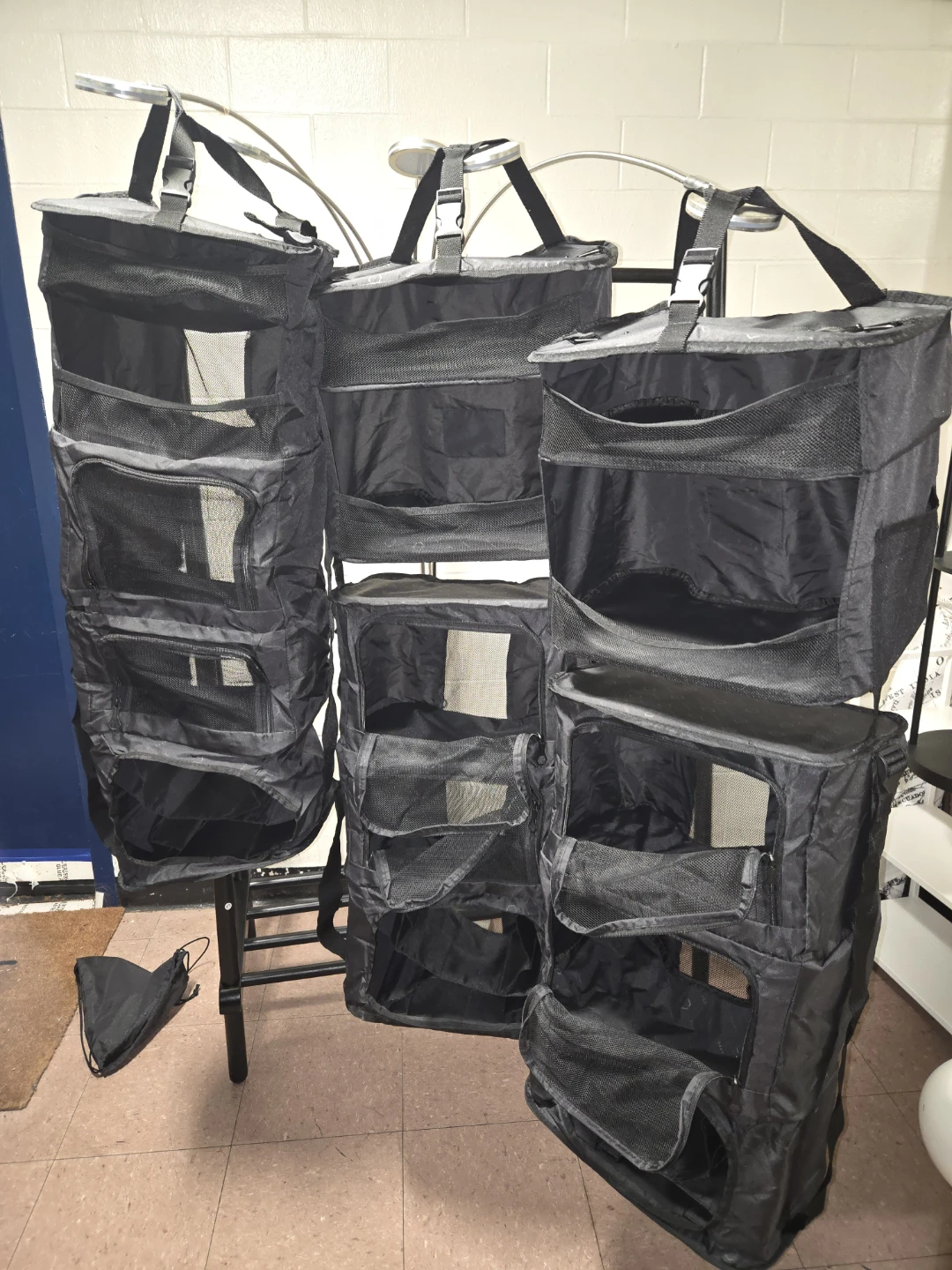Collapsible Travel Luggage Shelves - 5-Tier Hanging Organizer