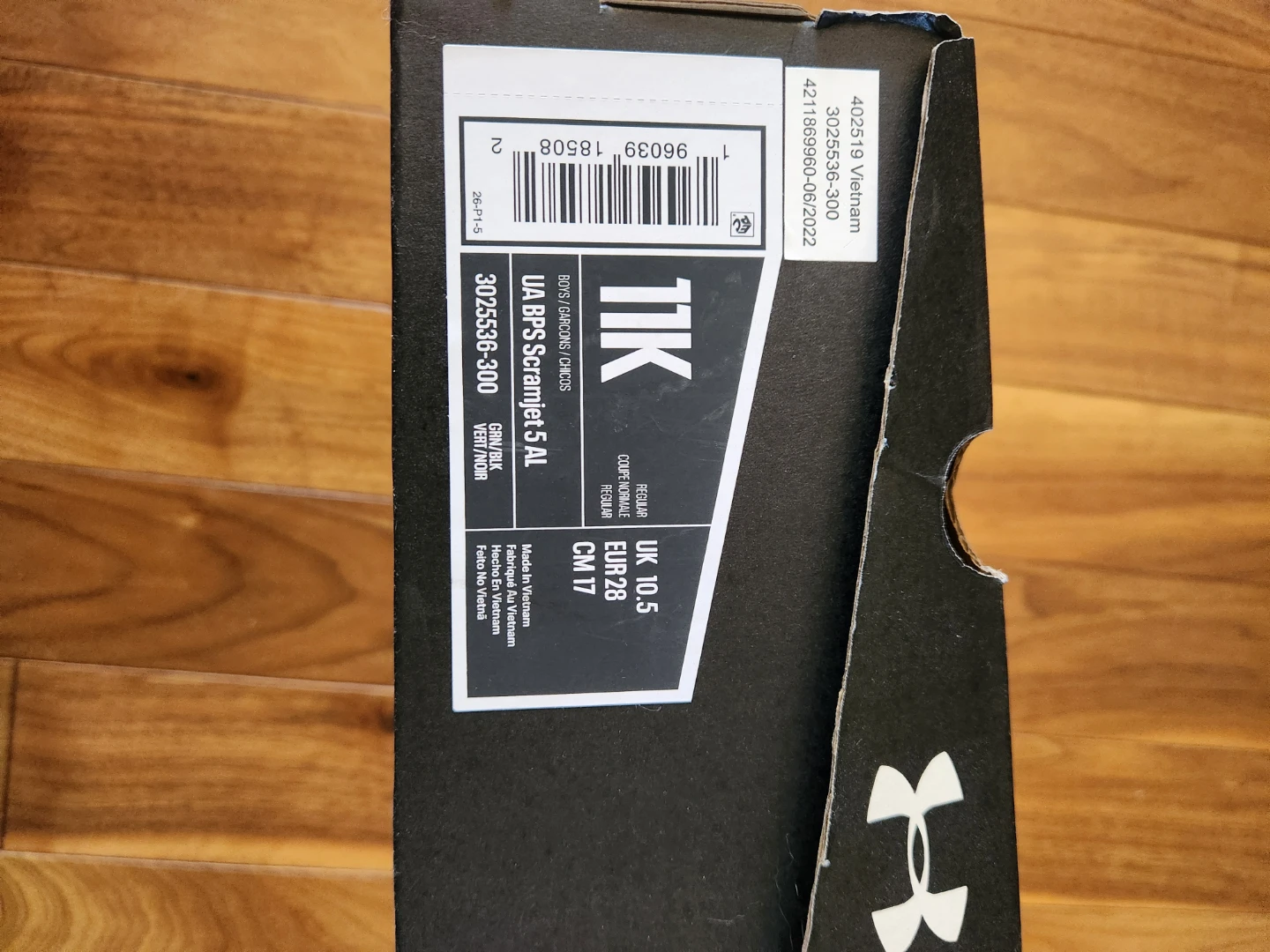 Under Armour Scramjet Boys Jr Running Shoes  Size 11 - photo 3