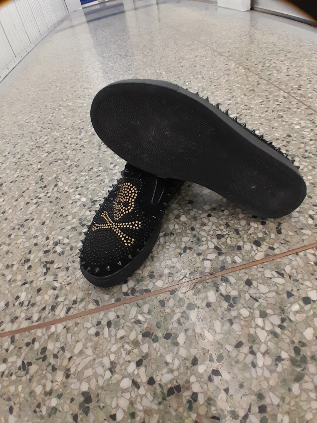 Philipp Plein Black Skull Studded Loafers Men's Size 8.5 - photo 4