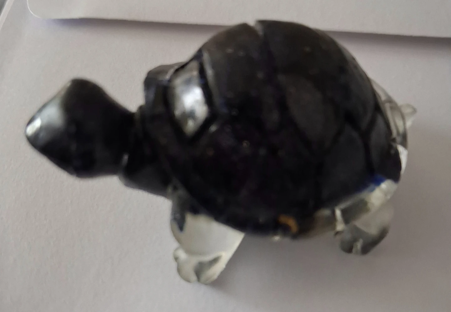 Jewellery Set: Turtle , Crystal Beads, and Purple Ring