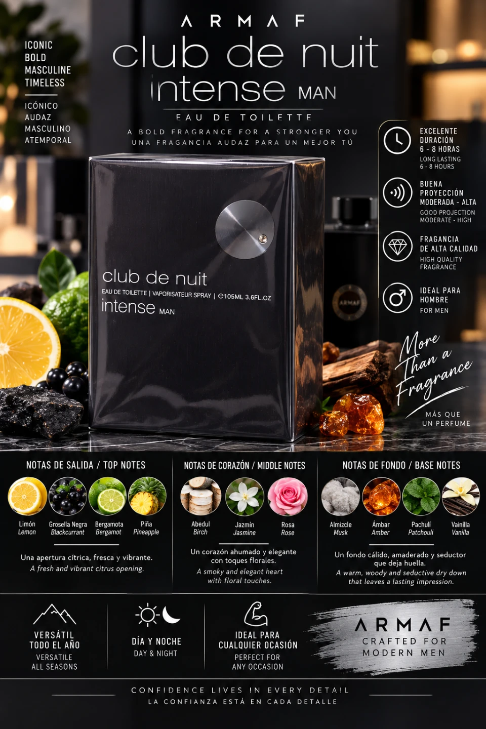 Armaf Club de Nuit Intense Man Eau de Toilette 105ml