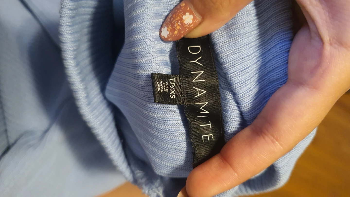 DYNAMITE Light Blue Turtleneck Sweater Dress - photo 2