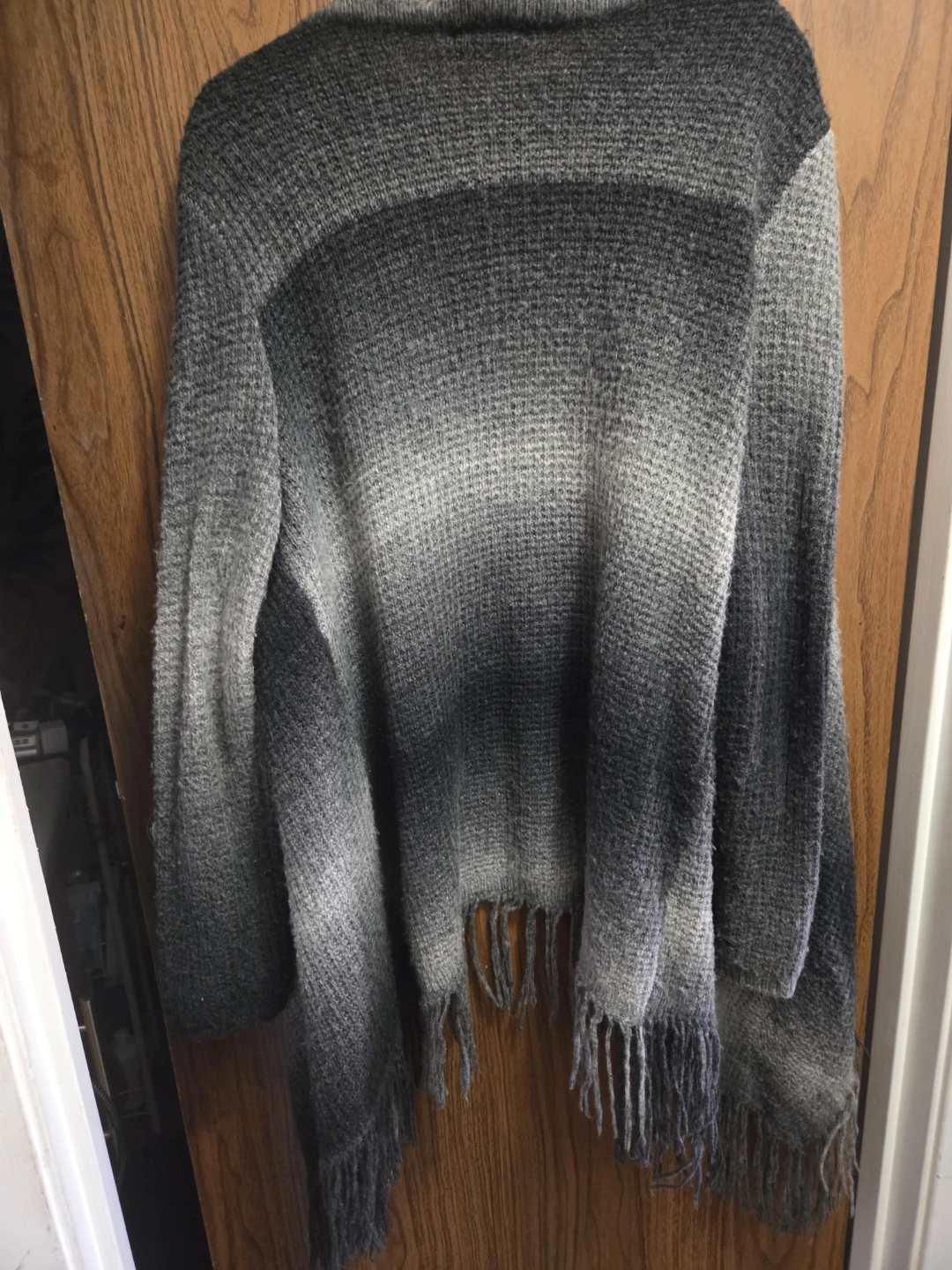 DH3 Grey Ombre Fringe Cardigan - photo 4