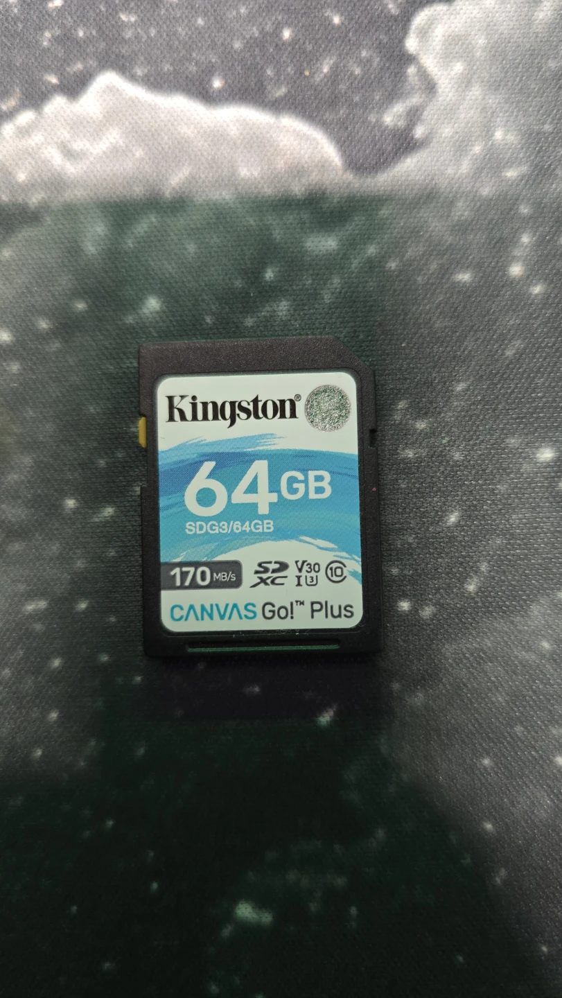 Kingston 64GB Canvas Go! Plus SD Card