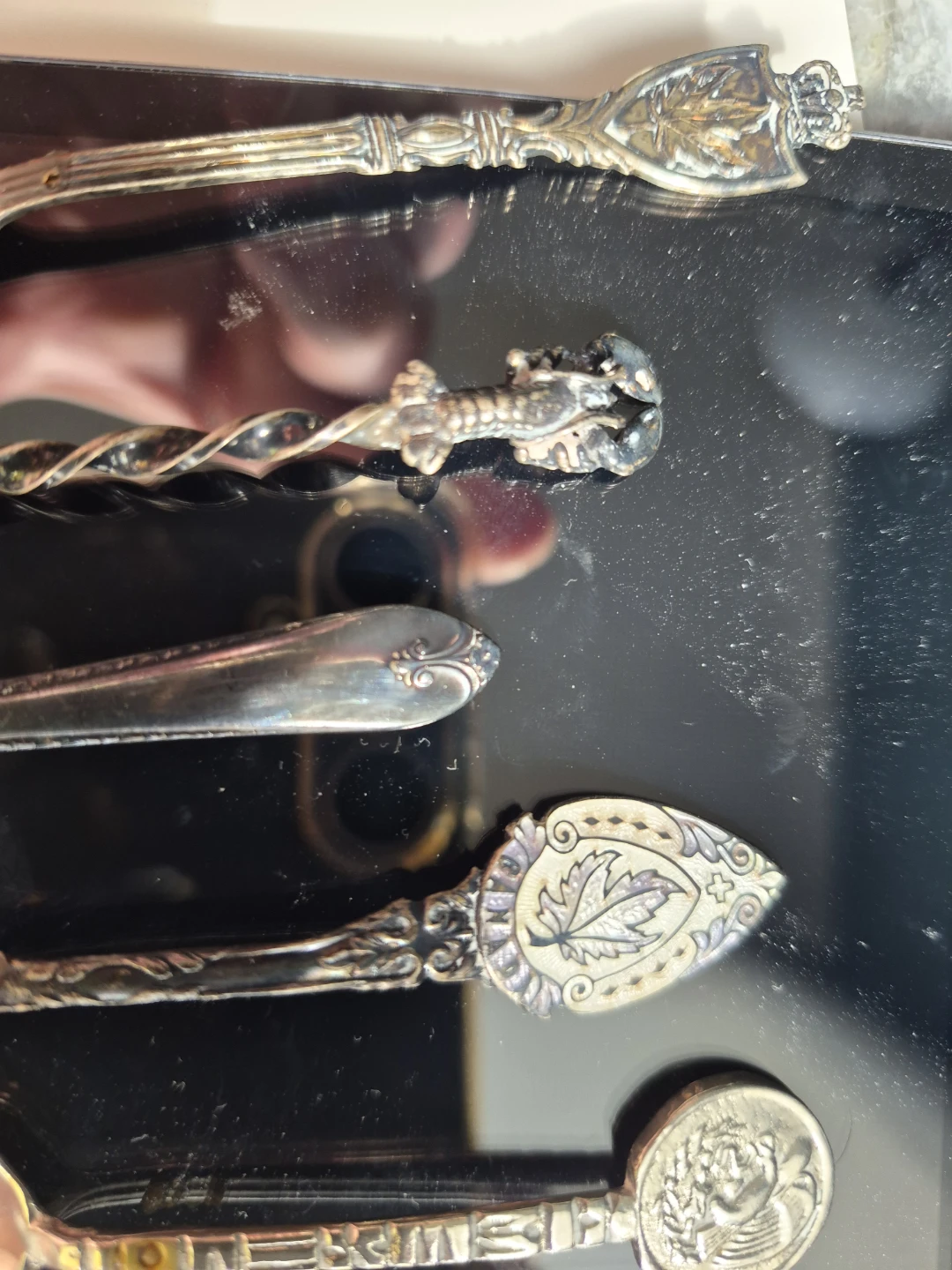 Set of 5 Decorative Collector Souvenir Spoons - photo 2