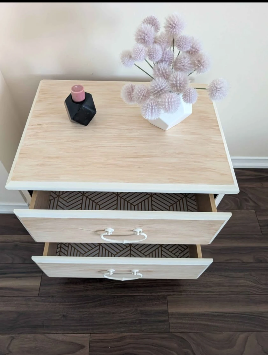 Two-Drawer Nightstand - One unit - photo 3