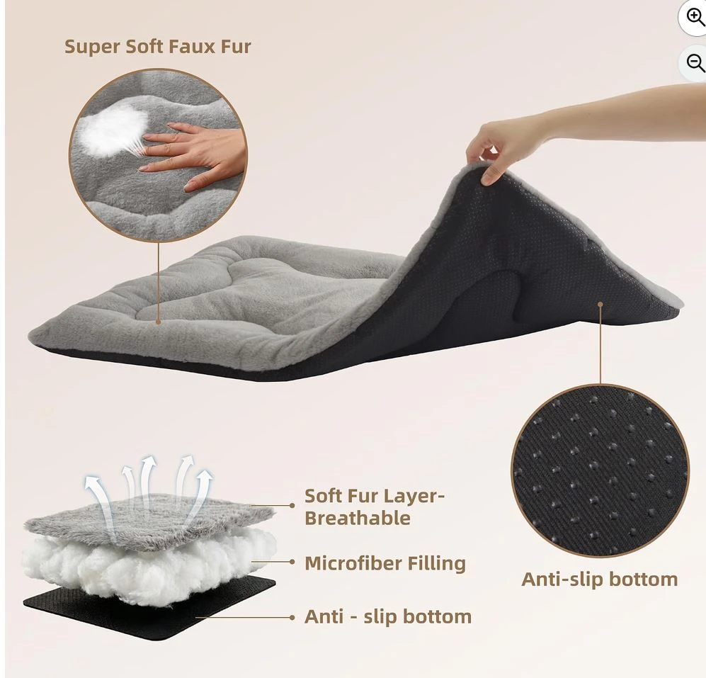 NEW Washable Sleeping Mat for Medium/Large Pets - Grey - photo 4