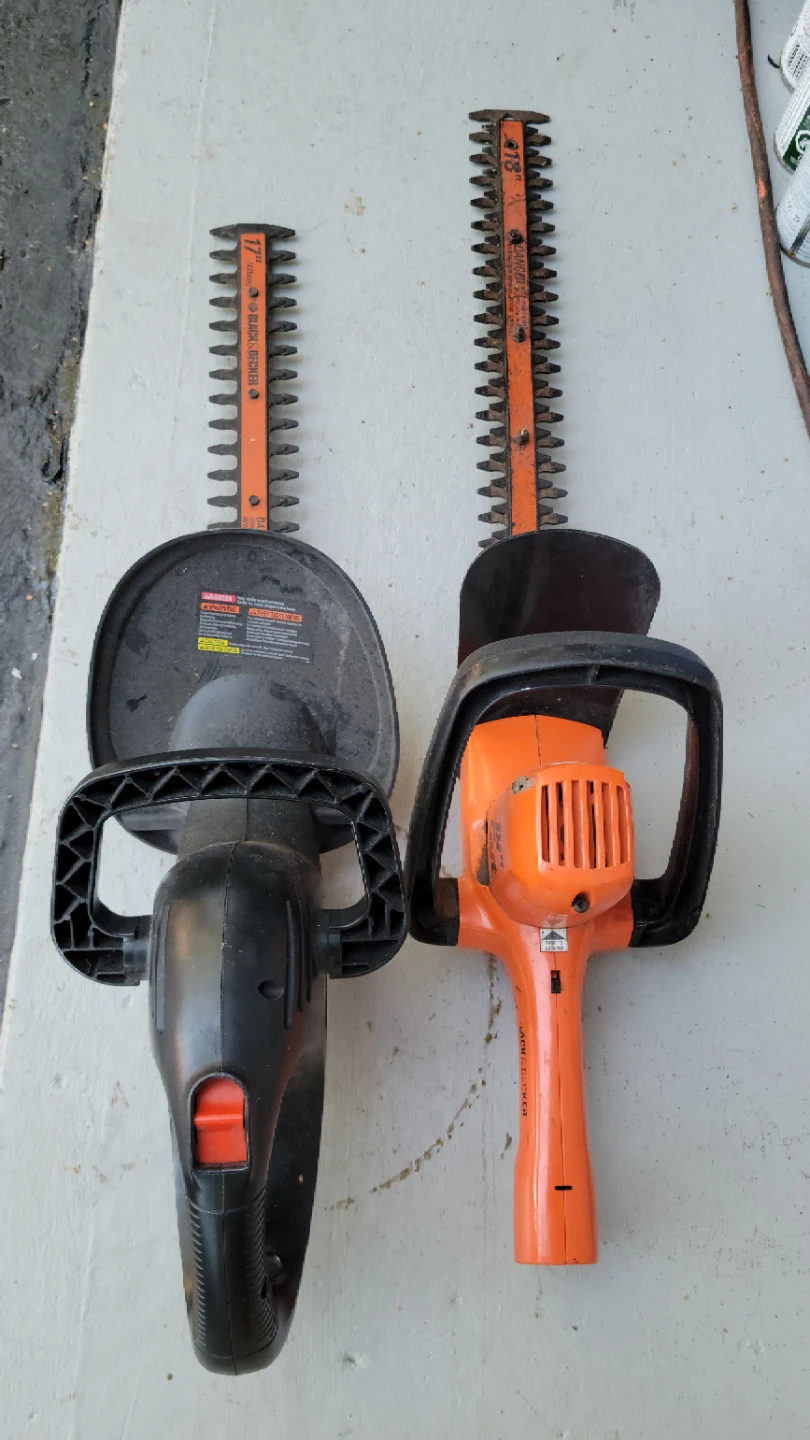 TOOLS: B&D Hedge Trimmers 17" & 18", Circular saws-$20 each