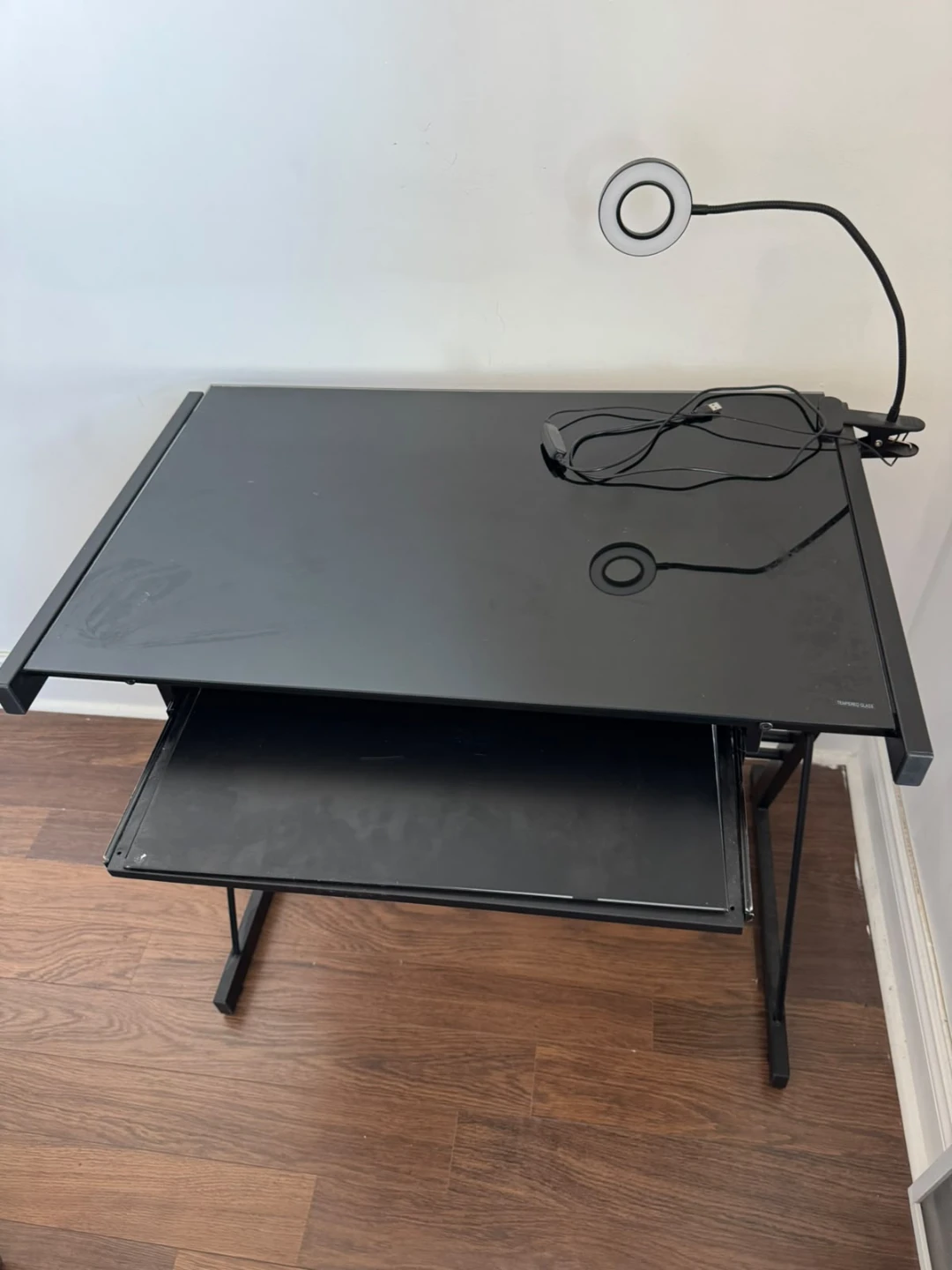 Black Drafting Table with LED Lamp - photo 2