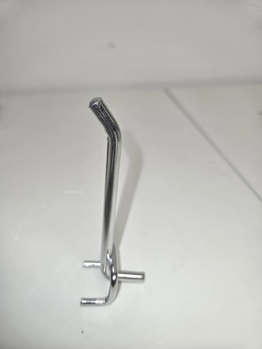Chrome Pegboard Display Hook - photo 2