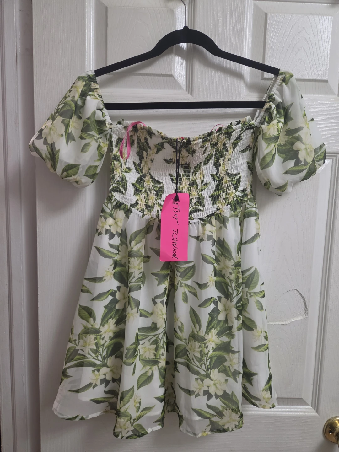 Shirt/Dress BetsyJohson Floral Puff Sleeve Dress - photo 2