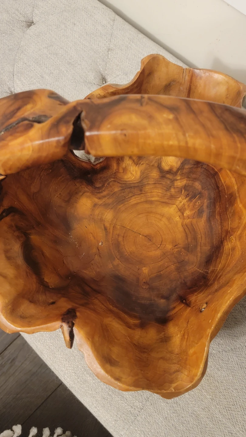 Live Edge Natural Wood Root Bowl - photo 2