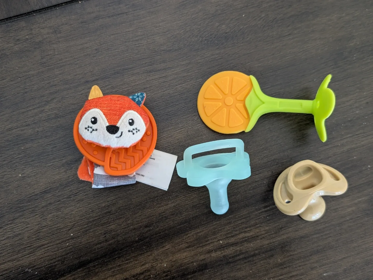 Baby teether and pacifier set