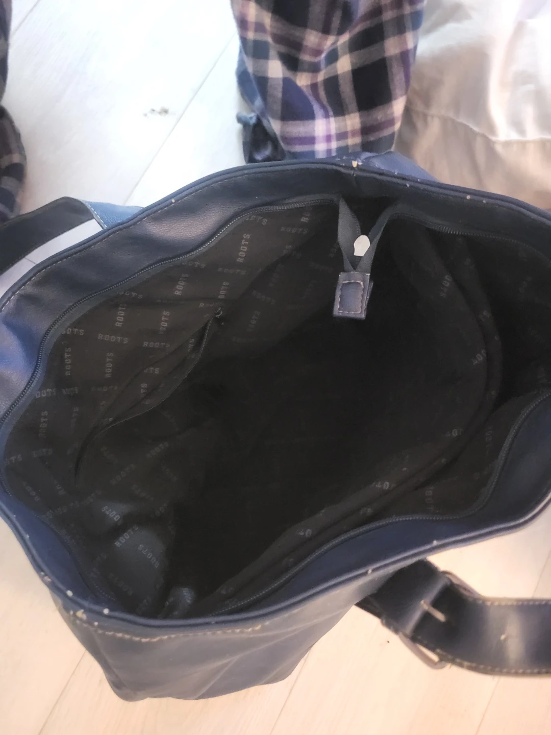 Roots Navy Blue Tote Bag - photo 3