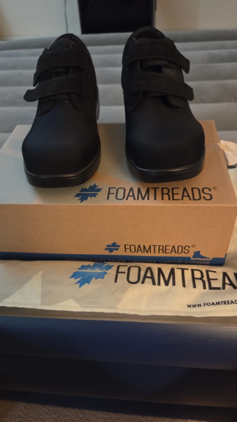 Foamtreads Doctor 2 Black Shoes Size 9.5 ED