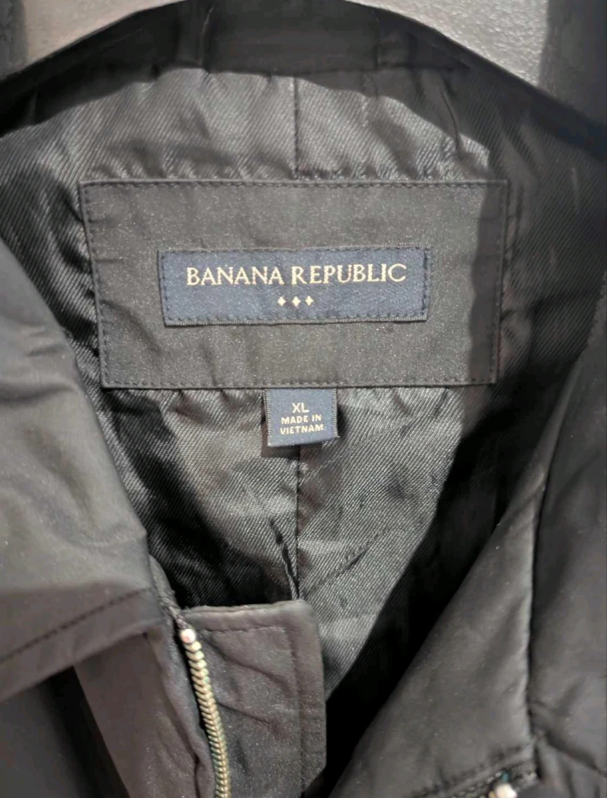 Men's Banana Republic black zip-up jacket - photo 2