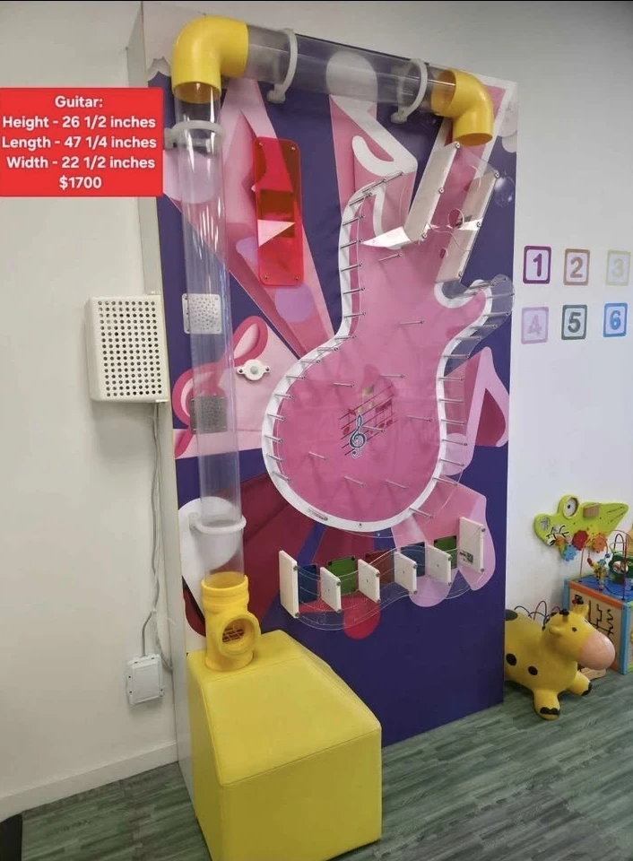Wall-mounted guitar music activity board - photo 5