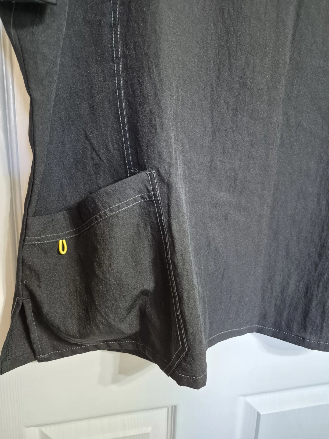 Black Four Stretch Wonder Wink size 4X Nursing Medical Scrub Top - photo 3