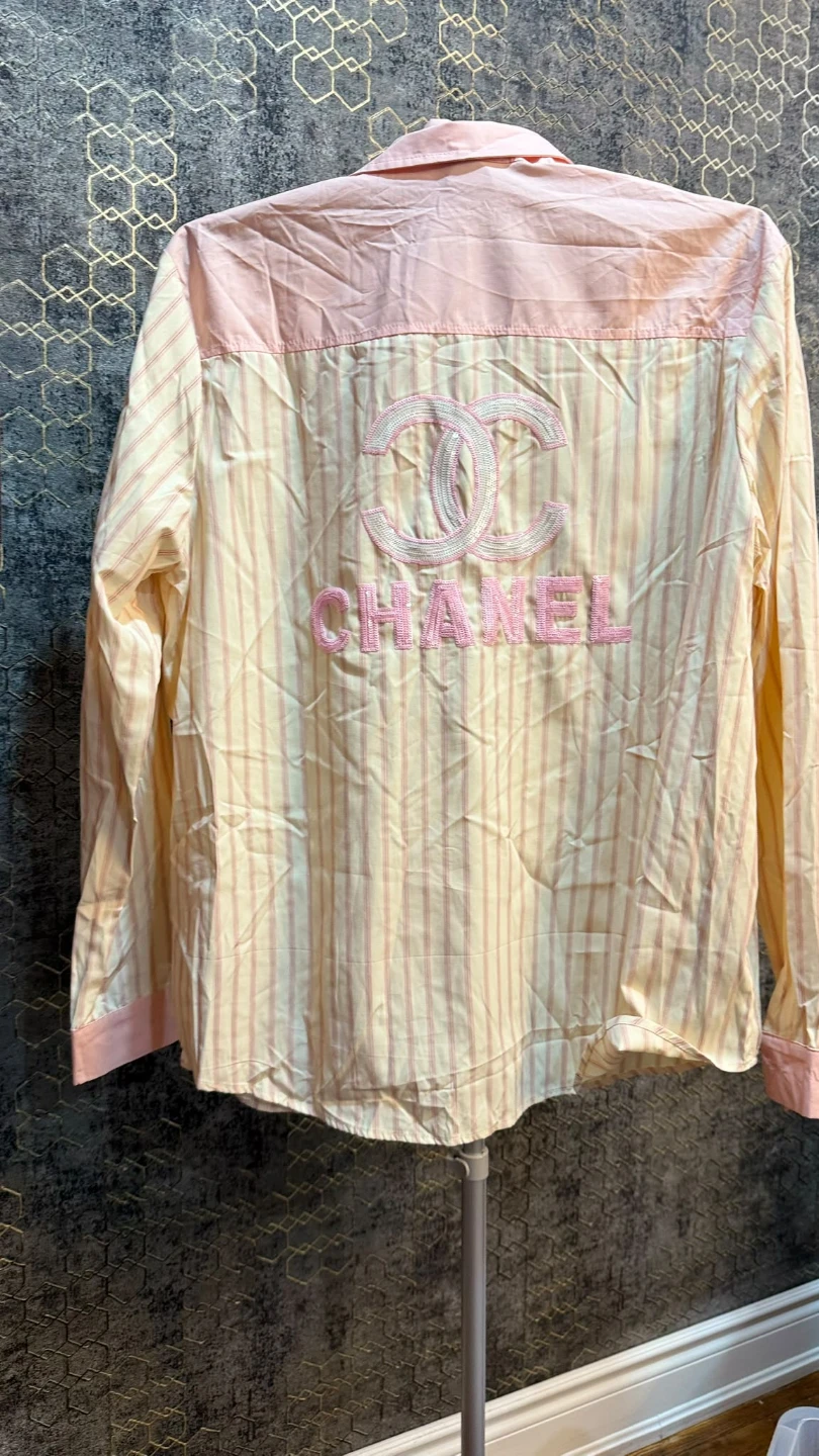 Chanel Striped Button-Down Shirt - photo 2
