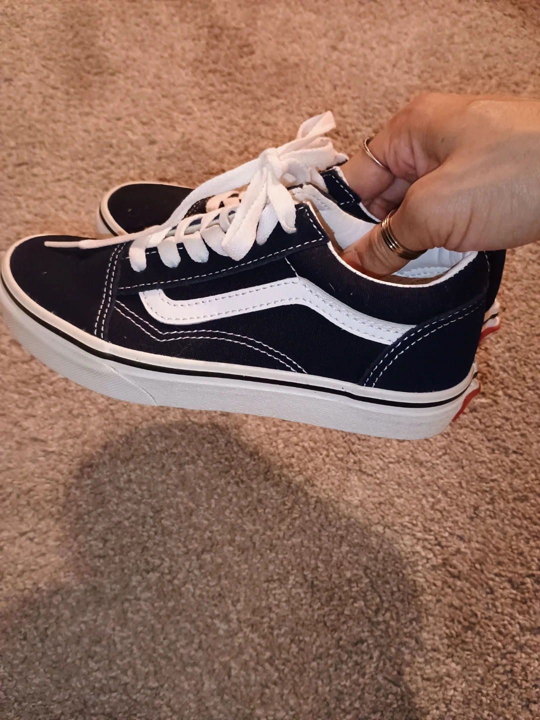 Kids Vans Old Skool Black and White Sneakers