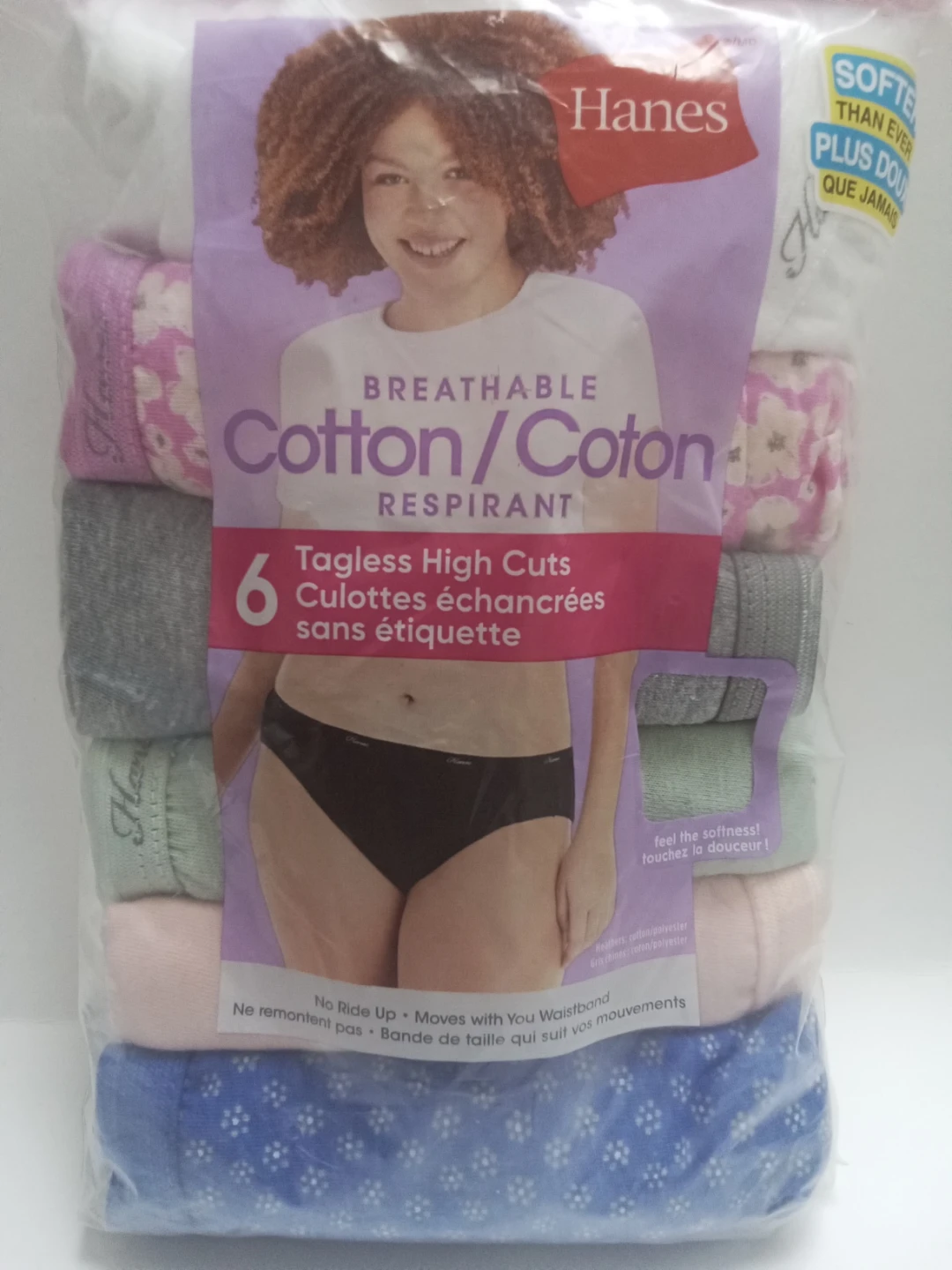 Hanes 6-Pack Tagless High Cut